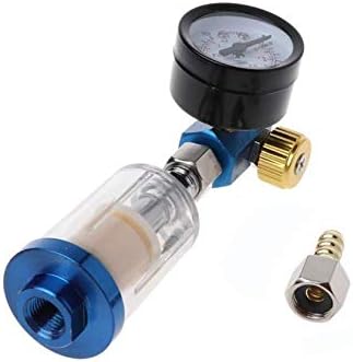 DollaTek AFR2000 Air Pressure Regulator Water Separator Trap Filter Airbrush Compressor with Fittings MPA Pressure Gauge Combination - Image 3