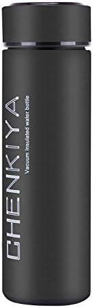 Leak Proof Coffee Travel Mug - Loose Tea Infuser Thermos Filter Water Bottle - To Go Coffee Keep Hot Stay Cold - No Spill Airtight Lid for Car Holder 17 OZ (Black)
