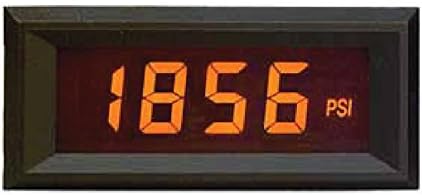Open Source Meter OSMLP-3EAN Miniature Digital Panel Meter AMBER NEG Backlight 3 1/2 Digit LCD Display 4-20mA Loop Powered Eng Units °F °C PSI % Decimal Points 3 Position Adjustable Span and Offset
