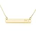 Bar Necklace Personalized Name Necklace 18k Gold Plated Custom Made Any Name