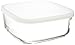 Bormioli Rocco Frigoverre Square Food Container with Frosted Lid, 54-1/4-Ounce