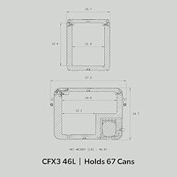 DOMETIC CFX3 45-Liter Portable Refrigerator and