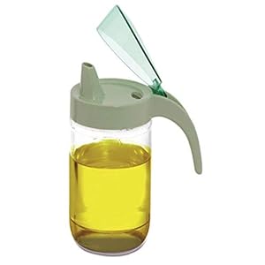 Signoraware Classic Glass Oil Dispenser Glass 1 Liter, Set of 1, Multicolour