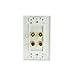 Mediabridge™ Speaker Wall Plate w/Binding Posts (2 Pair) - Free Low Voltage Metal Mounting Bracket (1-Gang) Binding Post 2-Piece Inset Wall Plate for 2 Speakers (Part# WP1-BPX2)