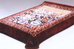 Field of Flowers Solaron Korean Thick Mink Plush Blanket Queen