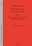 Manuel de droit constitutionnel. Tome I: Théorie générale - Histoire - Régimes étrangers (Droit fondamental) (French Edition) by 