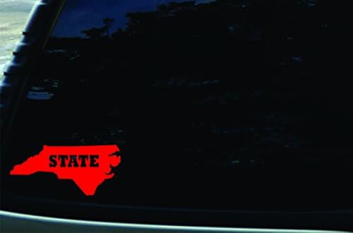 6.5" X 3" North Carolina StateVinyl DIE CUT decal for your car, truck, window, laptop, MacBook