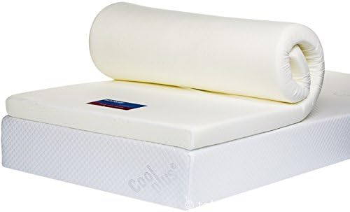 Bodymould Memory Foam Mattress Topper with Cover, 3 Inch, EU Double, 200 x 140 cm