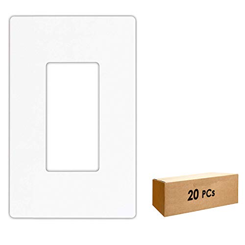 Buy [20 Pack] BESTTEN Screwless Wall Plate, USWP4 Series, 1Gang