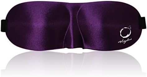 Magitime 3D Sleeping Eye Mask Lightweight & Soft Includes Carry Pouch and Ear Plugs with Adjustable Strap for Sleeping Deeper Great for Travel, Nap, Meditation, Yoga (purple)