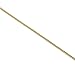14K Yellow Gold Box Venetian Necklace Chain Thin 0.6mm 16 Inches