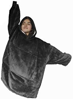 AG Envisioned Blanket Sweatshirt, Super Soft Warm Comfortable Sherpa Blanket Hoodie with Giant Pocket, for Adults, Kids, Boys, Girls, Reversible, Hood, Oversized, Large Hoodied Blanket