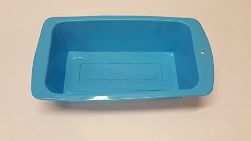 Silicone4lessTM Commercial Grade Kitchen Non Stick Silicone Bread Loaf Pan - Great for cakes, casseroles, soap, etc (8x5, blue)