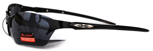 XLOOP SUNGLASSES Rimless Stylish Sport Cycling Metal 2326 Black