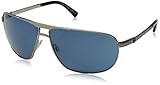 VonZipper Skitch Oval Sunglasses, Silver Satin/Navy, 66 mm