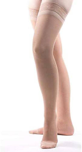 Allegro 20-30mmHg Essential 8 Sheer Support  Compression  Hose -  Thigh   High , Closed Toe  Compression   Stockings  for Women