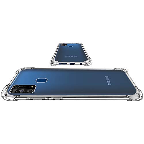 Amazon Brand - Solimo Mobile Cover (Soft & Flexible Shockproof Back Case with Cushioned Edges) for Samsung Galaxy M31 (T