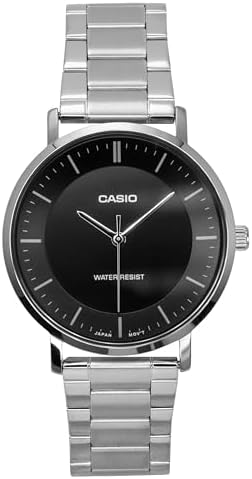 Amazon.com: Casio MTP-VT04D-8E Men's Minimalistic Stainless Steel