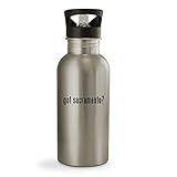 got sacramento? - 20oz Sturdy Stainless Steel Water Bottle, Silver
