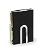 Spectrum Elements Book Ends for Shelves, Small - Decorative Bookends Book Shelf Organizer for Heavy & Light Books - Modern Metal Book Holders with Minimalist Design - Chrome