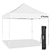 Ohuhu 10 x 10 ft Pop-Up Canopy Tent, Instant Shelter Canopy with Wheeled Carrying Bag, White