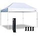 Keymaya 10'x15' Ez Commercial Instant Tent Heavy Duty Pop-up Canopy Shelter Bonus Weight Bag 4-pc Pack (White)