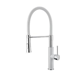Homelody Robinet Cuisine Avec Douchette Mitigeur Blanc Pour Evier