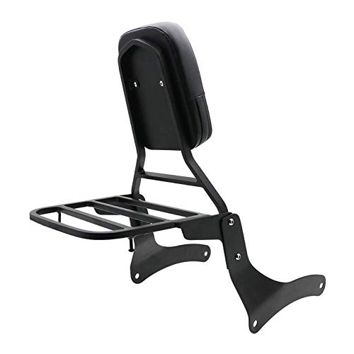 Backrest Sissy Bar + Luggage Rack Pad for Kawasaki Vulcan 900 VN900 1996-2018