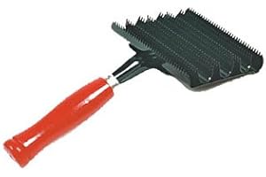 WILLIAM HUNTER EQUESTRIAN Metal Horse Grooming Curry Comb - Perfect for cleaning hair from brushed of removing winter coat