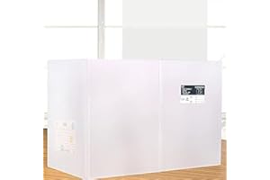 Yoki Peony Sneeze Guard for Counter | Plastic Shield Desk Dividers | Desk Panel Barrier | Baffle Plate | Office Partitions for Student (Normal)