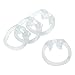 MSemis Men's Lightweight Medical Grade Resin Cone Birdcage Briefs Thong (Transparent)