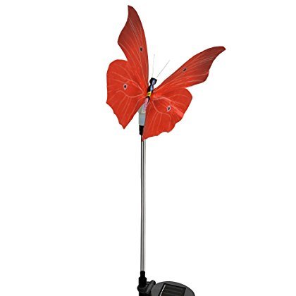 Solar Garden Lights - Solarmks Solar Lights Outdoor Multi-Color Changing LED Fiber Optic Butterfly Garden Stake Lights for Outdoor ,folwerbed decoration