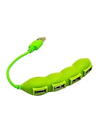 Cable divisor USB 2.0 de alta velocidad, adaptador creativo extensor de frutas y verduras, diseño portátil, patrón de 4 puertos, juego de bridas para PC MG portátil