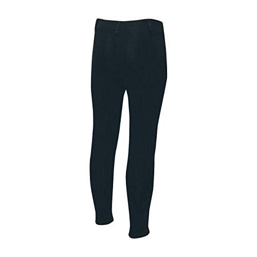 ELATION Kids Riding Breeches Girls & Boys Red Label - Pull On Kids Riding Pants, Classic Black Breeches, Kids Leather Knee Patch w/Elastic Band - Kids Breeches Girls Riding Tights for Beginners