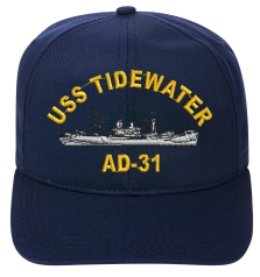 USS TIDEWATER AD-31 BALL CAP..EMBROIDERED