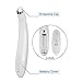 F01 Eye Massager Sonic Anti-aging Heated Wrinkle Pen for Puffiness, Dark Circles, Battery Powered - White&Silver