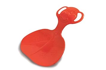 Jamara 460372 - Snow Play Schneeflitzer Bär rot - Haltegriffe am Pfannenkopf, langlebiger/ flexibler Kunststoffkörper, Bärfor