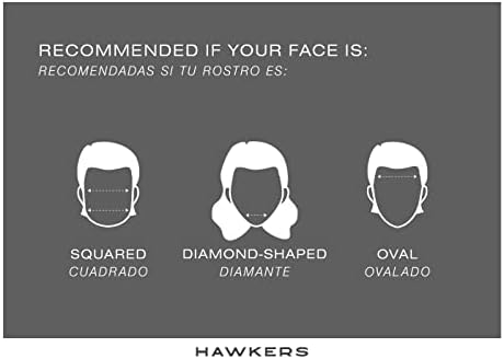 Óculos hawkers moma midtown, cinza polarizado, preto ct, tamanho único adulto unissex