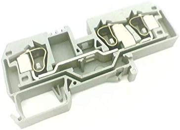 WAGO 284-681 10, CAGE CLAMP®, Center Marking, 00 MM², Gray, 3-Conductor Through Terminal Block, for DIN-Rail 35 X 15 and 35 X 7.5, 10 MM²