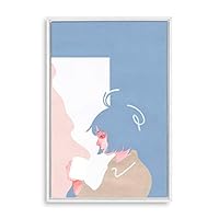 Framed Canvas Wall Art Abstract Colorful Canvas Prints Home Artwork Decoration for Living Room,Bedroom - 16x24 inches