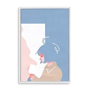 Framed Canvas Wall Art Abstract Colorful Canvas Prints Home Artwork Decoration for Living Room,Bedroom - 16x24 inches