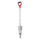 ROOT ASSASSIN RA-001 Carbon Steel Shovel, 48-Inch, Red