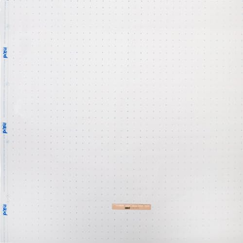 White Dotted Pattern Paper - 3 Yards Bundle for Sewing, Crafting, and Drawing by Mood Exclusive Fabric, Standard Weight 40 inch Width, Sewing Tracing Paper