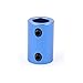 uxcell - a15102700ux1220 8mm to 10mm Bore Rigid Coupling Set Screw L25XD16 Aluminum Alloy,Shaft Coupler Connector,Motor Accessories,Navy Blue