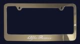 Alfa Romeo License Plate Frame (Zinc Metal)
