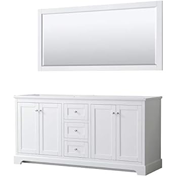 Wyndham Collection Avery 72 Inch Double Bathroom Vanity in ...