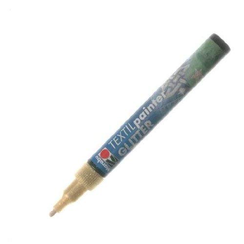 (gold) - Marabu Textil Glitter Painter Fabric Paint Pen