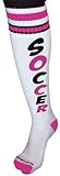 Retro Socks Soccer Hot Pink M/L