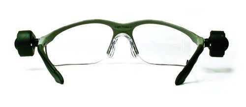 3M Light Vision 2 Protective Eyewear 11476-00000-10 Clear Anti-Fog Lens, Gray Frame, Lights