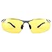 Soxick Mens HD Metal Polarized Night Driving Glasses Sports Sunglasses